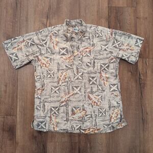 VTG Reyn‎ Spooner XXL Quarter Button Up Shirt Fishing Hawaiian Boat Golf